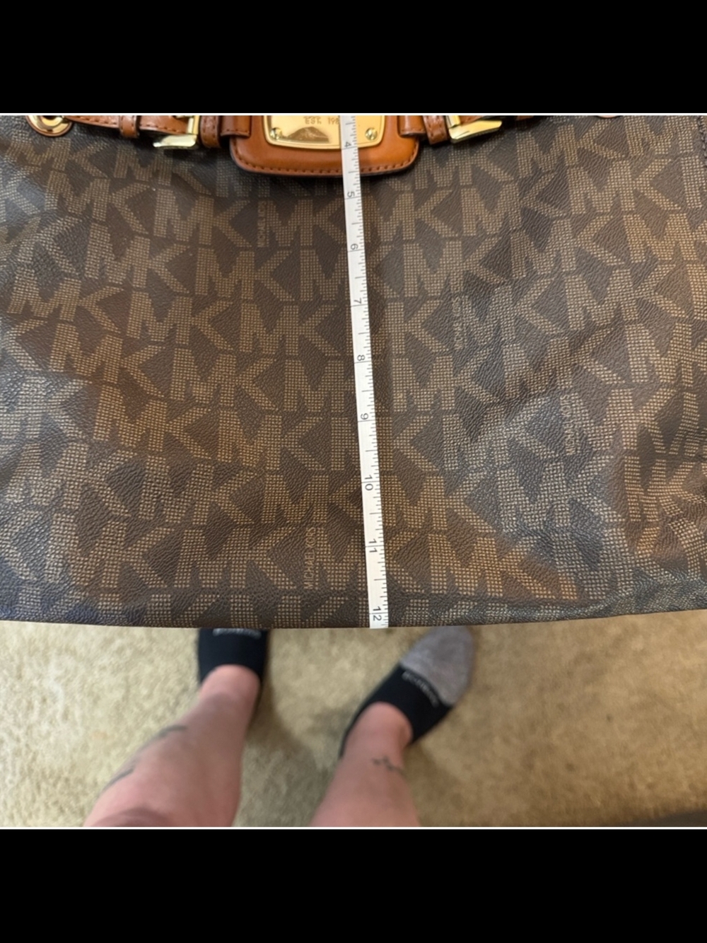 Michael Kors Brown Signature Tote Bag - Picture 12 of 13
